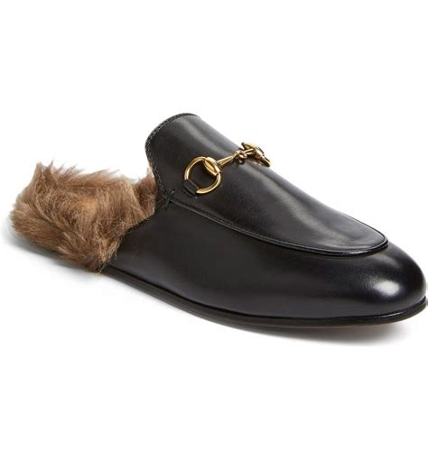 gucci princetown mules fur|princetown genuine shearling loafer mule.